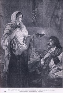 La dama con la lámpara: Miss Nightingale en el hospital de Soutari de Henrietta Rae